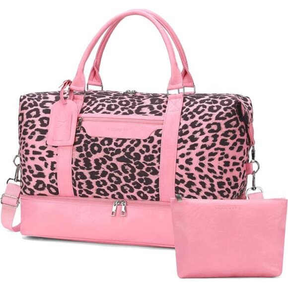 Weekender Bag For Women With Shoe Compartment LargeCapacity Travel Overnight Bag - Picture 1 of 7